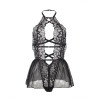 Subblime - Teddy Halter Neck Dos Nu Dentelle Noir L/Xl